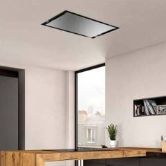 Neff N50 I95CAQ6N0B 90cm Ceiling Cooker Hood - Stainless Steel - Mounted Bottom Front Side View