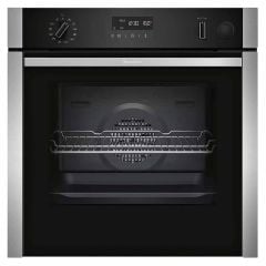 Neff N50 B3AVH4HH0B Built-In Single Slide&Hide Electric Oven with Added Steam - Front Housing View