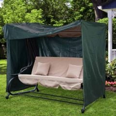 Outsunny Swing Chair Furniture Cover - 2050x1240x1640mm - Green - 84B-446
