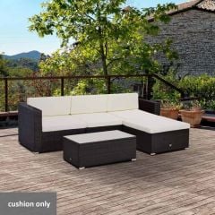 Outsunny 7 Piece Garden Funiture Cushions - Cream - 84B-864V70