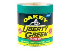 Oakey Liberty Green Sanding Roll 115mm x 5m Fine 120g - OAK63844