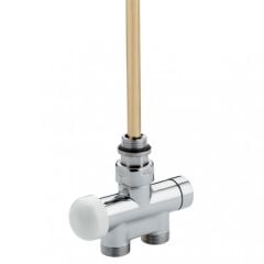 Ultraheat One Thermostatic Straight Valve with 15mm Tube Connectors - Stainless Steel - ONE851S