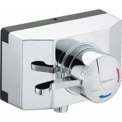Bristan Opac Thermostatic Exposed Shower Valve with Lever & Shroud - OP TS1503 SCL C