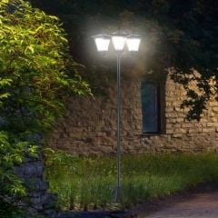 Outsunny Solar Sensor garden Lamp - Black - 842-109