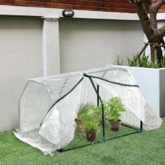 Outsunny Mini PVC Cover Greenhouse 60H x 99L x 71Wcm - White Transparent - 845-301