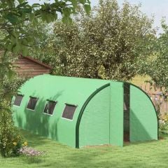 Outsunny Walk In Greenhouse With Polyethylene Structure - Green - 84H-033V00GN