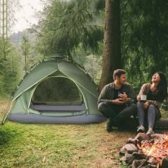 Outsunny 3 Man Pop Up Tent - Dark Green - A20-057
