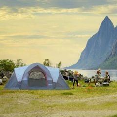 Outsunny 6 Man Tent - Grey - A20-132