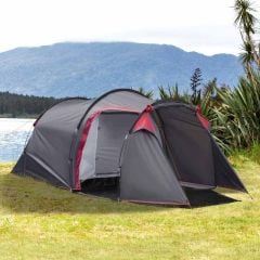 Outsunny Dome Tent - 3 Man Tent - Dark Grey - A20-173CG