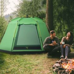 Outsunny Pop Up Tent - 6 Man Tent - Green / Black - A20-278V02GN