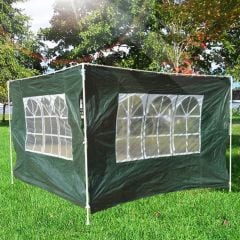 Outsunny Gazebo 2x Side Panels with Windows 3000mm - Green - 01-0202