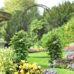 Outsunny Decorative Garden Arch - Black/Bronze - 844-221