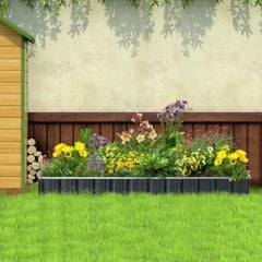 Outsunny Metal Raised Garden Planter - Grey - 845-644CG Lifestyle1