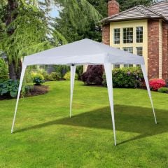 Outsunny Pop-Up Garden Gazebo with Carry Bag 3000x3000mm - White - 84C-075WT