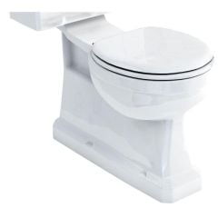 Burlington Close Coupled WC Pan with S Trap Vertical Outlet - White - P18
