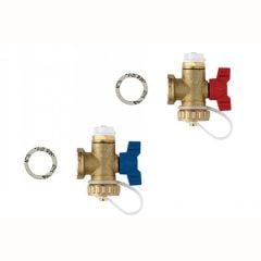 Polypipe Underfloor Heating Manifold End Set For Brass Manifolds - Pair - PB127ES