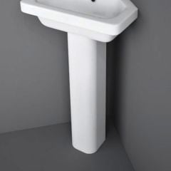 RAK Ceramics Resort Slim Pedestal For 50cm Basin & 45cm Corner Basin - Alpine White - RSTSLPED