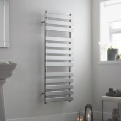 Towelrads Perlo Straight Hot Water Towel Rail 800mm x 500mm - Anthracite - 120902 - lifestyle