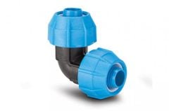 Polypipe Barrier Pipe Fitting 32mm Polypguard plastic 90 degree elbow - BWMPGF40132