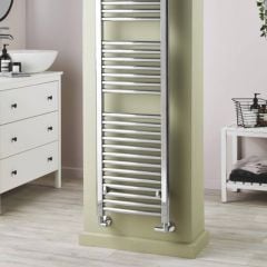 Towelrads Pisa Curved Hot Water Towel Rail 1800mm x 600mm - Chrome - 140062 - lifestyle