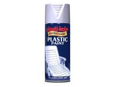 Plastikote Plastic Spray Paint White Gloss 400ml - PKT10607