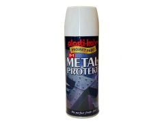 Plastikote Metal Protekt Spray Paint Gloss White 400ml - PKT1286
