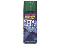Plastikote Metal Protekt Spray Paint Forest Green 400ml - PKT1296