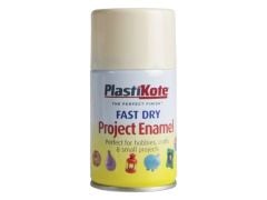 Plastikote Fast Dry Spray Enamel Aerosol Creme De La Creme 100ml - PKT154S