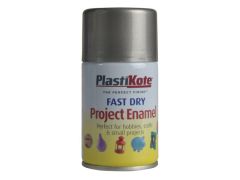 Plastikote Fast Dry Spray Enamel Aerosol Pewter 100ml - PKT159S