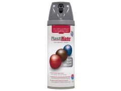 Plastikote Twist & Spray Paint Gloss Medium Grey 400ml - PKT21101