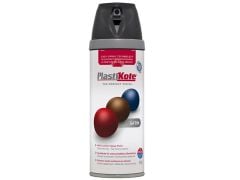 Plastikote Twist & Spray Paint Satin Black 400ml - PKT22100