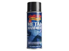 Plastikote Metal Paint Hammer Spray Paint Black 400ml - PKT2215