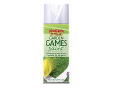 Plastikote Garden Games Spray Paint White 400ml - PKT4376