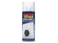 Plastikote Twist & Spray Paint Appliance Enamel Gloss White 400ml - PKT619