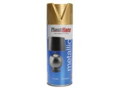 Plastikote Metallic Spray Paint Gold 400ml - PKT620