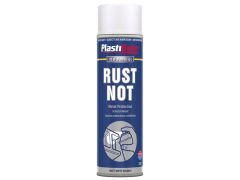 Plastikote Rust Not Spray Paint Matt White 500ml - PKT782