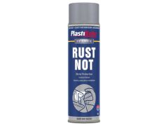 Plastikote Rust Not Spray Paint Matt Silver Grey 500ml - PKT791
