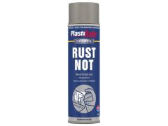 Plastikote Rust Not Spray Paint Matt Aluminium 500ml - PKT794