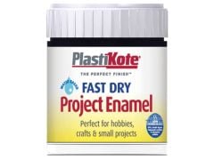 Plastikote Fast Dry Spray Enamel Paint Paint B2 Bottle Black Matt 59ml - PKTB2W