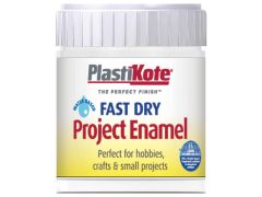 Plastikote Fast Dry Spray Enamel Paint B4 Bottle White Gloss 59ml - PKTB4W