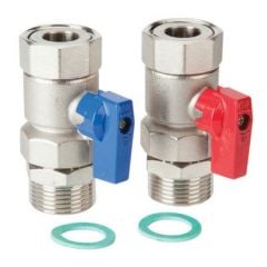 Polypipe Pair of SS Isolation Valves 1 Inch - UFH164