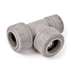 Polyplumb Reduced End Tee 22mm x 15mm x 22mm