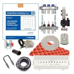 Polypipe UFH Solid Floor House Pack 100m² (5 Circuits) - PLUSO1005