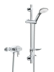 Bristan Prism Thermostatic Exposed Shower with Adjustable Riser Kit - PM2 CSHXAR C