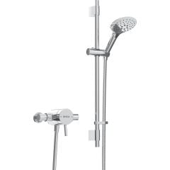 Bristan Prism Thermostatic Exposed Single Control Shower valve with Adjustable Riser Kit - PM2 SQSHXAR C