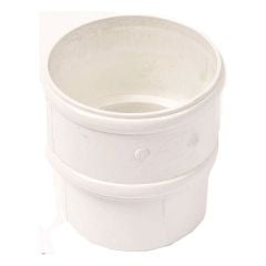 Polypipe 68mm Round Downpipe Connector White