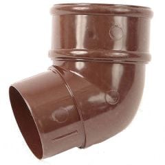 Polypipe 68mm Round Downpipe Bend 112.5 Degree Brown