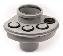 Polypipe Grey PVC 110mm Soil Manifold upto 4 Waste Inlets MAN5