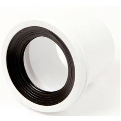 Polypipe White WC Straight Pan Connector SWC40