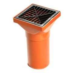 Polypipe Underground Drainage 110mm Square Top Hopper Spigot End